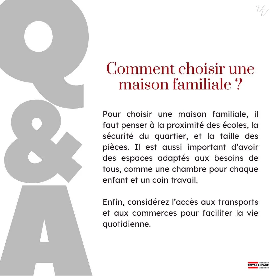 Choisir la maison parfaite pour sa famille, c’est trouver un équilibre entre confort, praticité et sécurité.